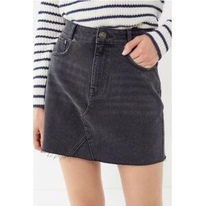 Urban Outfitters BDG Re-Made Denim Mini Skirt Size Small Black